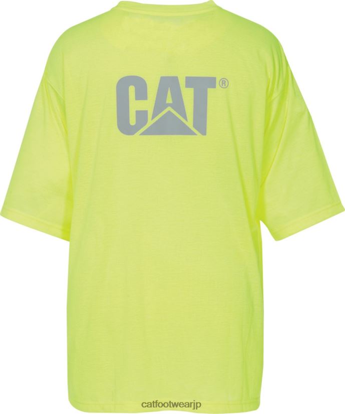 ハイビズトレードマークのポケットTシャツ メンズイエロー 男性 N2JB0V215 Caterpillar |トップス＆アウター